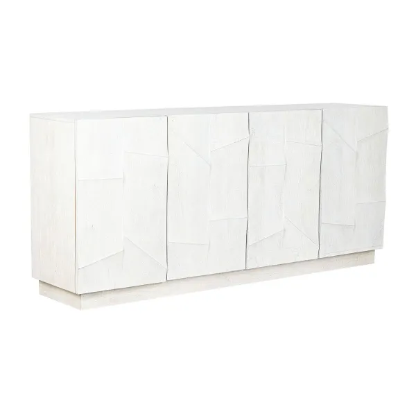 Sivupöytä DKD Home Decor Valkoinen Kerma Mangopuu 180 x 40 x 80 cm
