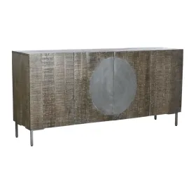 Sivupöytä DKD Home Decor Tummanruskea Tumman harmaa Metalli Mangopuu 180 x 40 x 80 cm