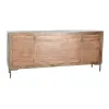 Устройство DKD Home Decor Темно-коричневый Темно-серый Металл Древесина манго 180 x 40 x 80 cm