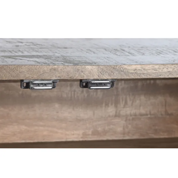 Sideboard DKD Home Decor Dark brown Dark grey Metal Mango wood 180 x 40 x 80 cm