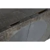 Sivupöytä DKD Home Decor Tummanruskea Tumman harmaa Metalli Mangopuu 180 x 40 x 80 cm