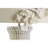 Pöytälamppu DKD Home Decor Valkoinen Ruskea 50 W 220 V 42 x 42 x 70 cm