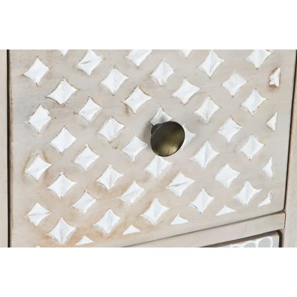 Устройство DKD Home Decor Белый Натуральный Древесина манго 115 x 42 x 75 cm