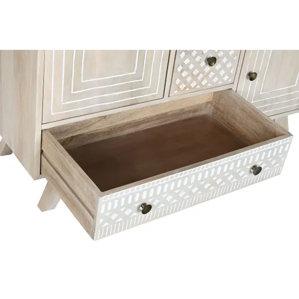 Bufete DKD Home Decor Balts Dabisks Mango koks 115 x 42 x 75 cm
