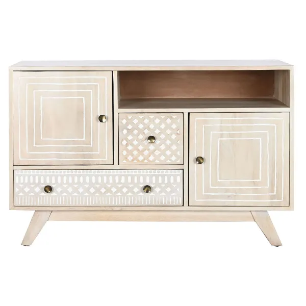 Indauja DKD Home Decor Balta Natūralus Mango mediena 115 x 42 x 75 cm