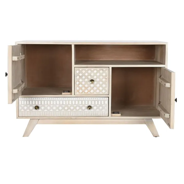 Устройство DKD Home Decor Белый Натуральный Древесина манго 115 x 42 x 75 cm