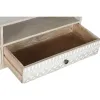 ТВ шкаф DKD Home Decor Белый Натуральный Древесина манго 130 x 40 x 45 cm