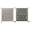 Покрывало DKD Home Decor Белый Зеленый Бежевый Темно-зеленый 130 x 170 x 0,5 cm (2 штук)