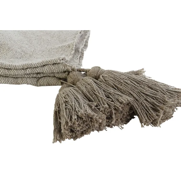 Gultas Pārklājs DKD Home Decor Balts Zaļš Bēšs Tumši zaļš 130 x 170 x 0,5 cm (2 gb.)