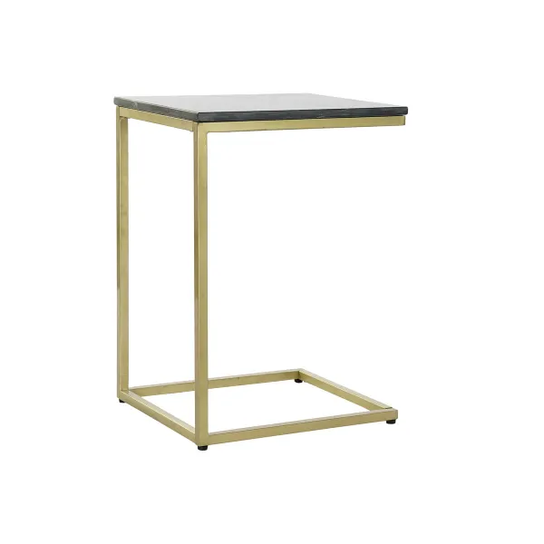 Вспомогательный стол DKD Home Decor 40 x 46 x 65 cm Чёрный Позолоченный Мрамор Железо
