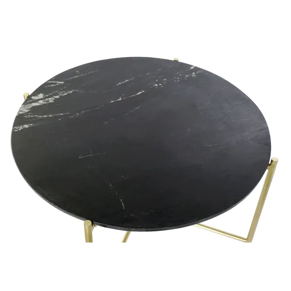 Diivanilaud DKD Home Decor 81 x 81 x 44 cm Marmor Raud