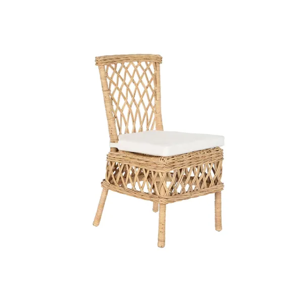 Стуль DKD Home Decor Белый Натуральный 45 x 55 x 85 cm 45 x 55 x 90 cm 47 x 58 x 90 cm