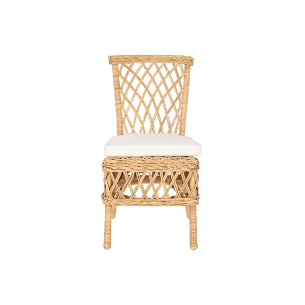 Стуль DKD Home Decor Белый Натуральный 45 x 55 x 85 cm 45 x 55 x 90 cm 47 x 58 x 90 cm