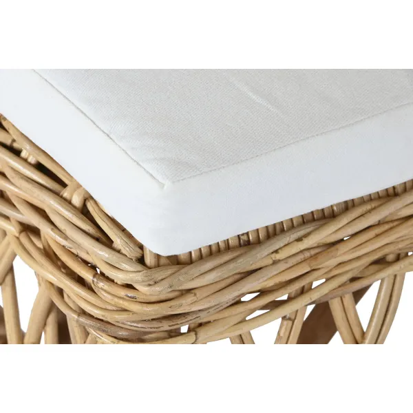 Стуль DKD Home Decor Белый Натуральный 45 x 55 x 85 cm 45 x 55 x 90 cm 47 x 58 x 90 cm