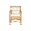 Кресло DKD Home Decor Белый Натуральный 56 x 63 x 86 cm