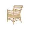 atzveltnes krēsls DKD Home Decor Balts Dabisks 56 x 63 x 86 cm