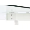 Pusdienu galds DKD Home Decor Balts Caurspīdīgs Stikls Koks MDF 160 x 90 x 75 cm