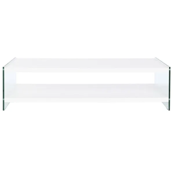 Кофейный столик DKD Home Decor Стеклянный Деревянный MDF 130 x 65 x 35,5 cm