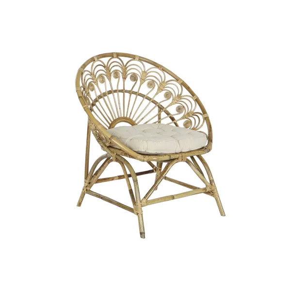 Dārza dīvāns DKD Home Decor Balts Brūns 75 x 50 x 90 cm 80 x 66 x 89 cm 84 x 70 x 90 cm