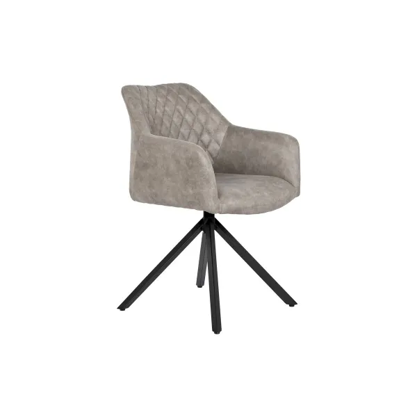 Tuoli DKD Home Decor Musta Harmaa 55 x 58 x 83 cm
