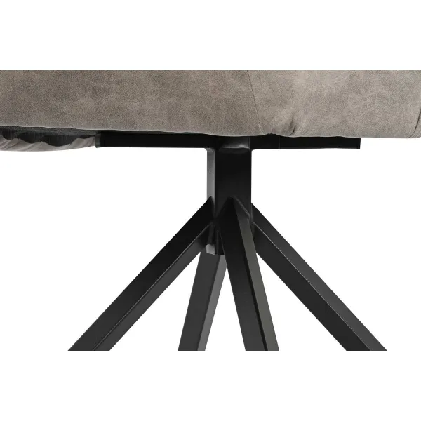 Tuoli DKD Home Decor Musta Harmaa 55 x 58 x 83 cm