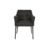 Kėdė DKD Home Decor Juoda Tamsiai pilka 60 x 60 x 84 cm