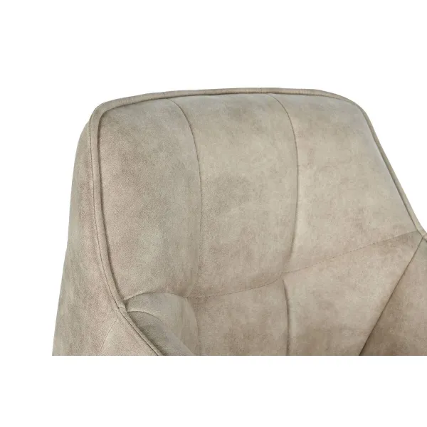 taburete DKD Home Decor Melns Bēšs Metāls 59 x 60 x 107 cm