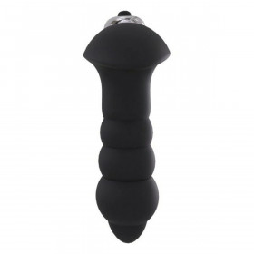 Anal plug S Pleasures Bubble Black Black/Silver