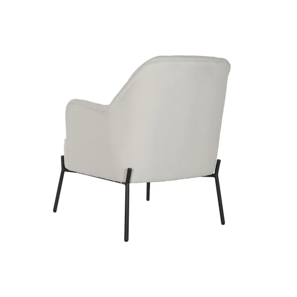 Кресло DKD Home Decor Чёрный Бежевый Металл 65 x 73 x 79,5 cm
