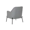 atzveltnes krēsls DKD Home Decor Pelēks Metāls 65 x 73 x 79,5 cm
