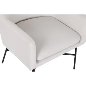 atzveltnes krēsls DKD Home Decor Bēšs Metāls 66 x 62 x 75 cm