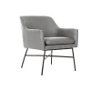 Кресло DKD Home Decor Чёрный Светло-серый Металл 66 x 62 x 76,5 cm