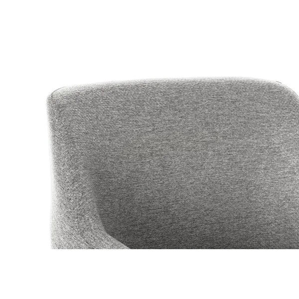 Fotelis DKD Home Decor Juoda Šviesiai pilka Metalinis 66 x 62 x 76,5 cm