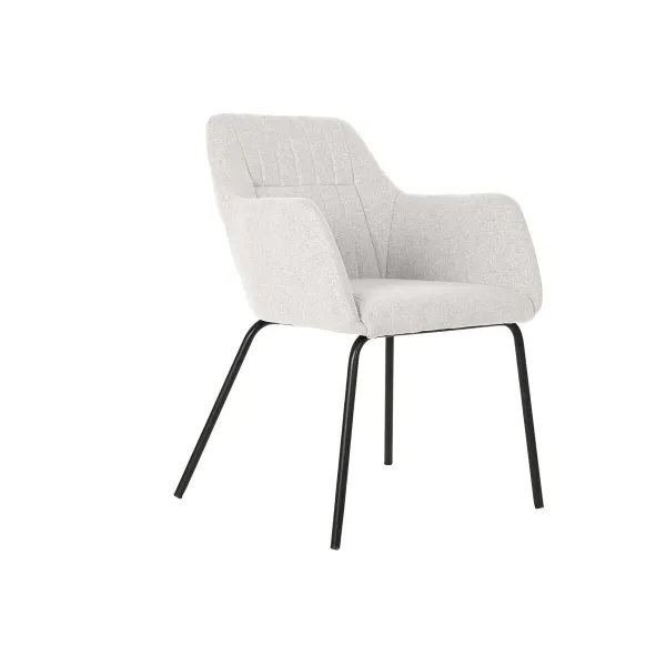 Kėdė DKD Home Decor Rusvai gelsva Poliesteris Metalinis 59,5 x 60,5 x 78 cm