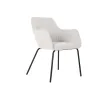 Krēsls DKD Home Decor Bēšs Poliesters Metāls 59,5 x 60,5 x 78 cm