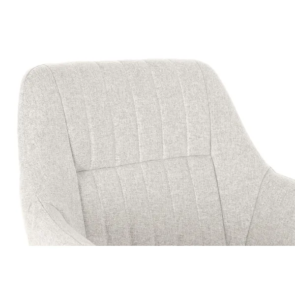 Tuoli DKD Home Decor Beige Polyesteri Metalli 59,5 x 60,5 x 78 cm