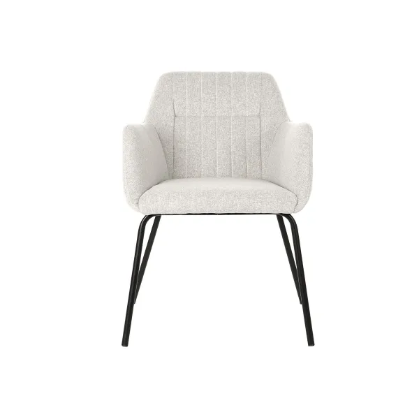 Tuoli DKD Home Decor Beige Polyesteri Metalli 59,5 x 60,5 x 78 cm