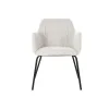 Chair DKD Home Decor Beige Polyester Metal 59,5 x 60,5 x 78 cm