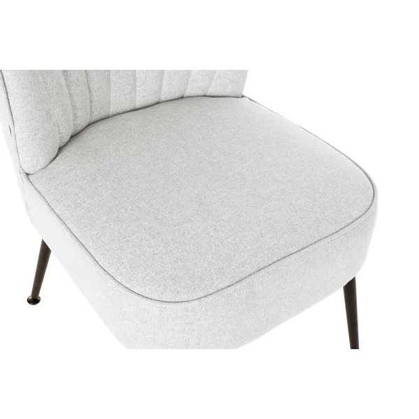 Fotelis DKD Home Decor Juoda Rusvai gelsva Greige Metalinis 55 x 64 x 72,5 cm
