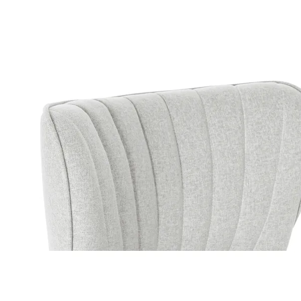 Fotelis DKD Home Decor Juoda Rusvai gelsva Greige Metalinis 55 x 64 x 72,5 cm
