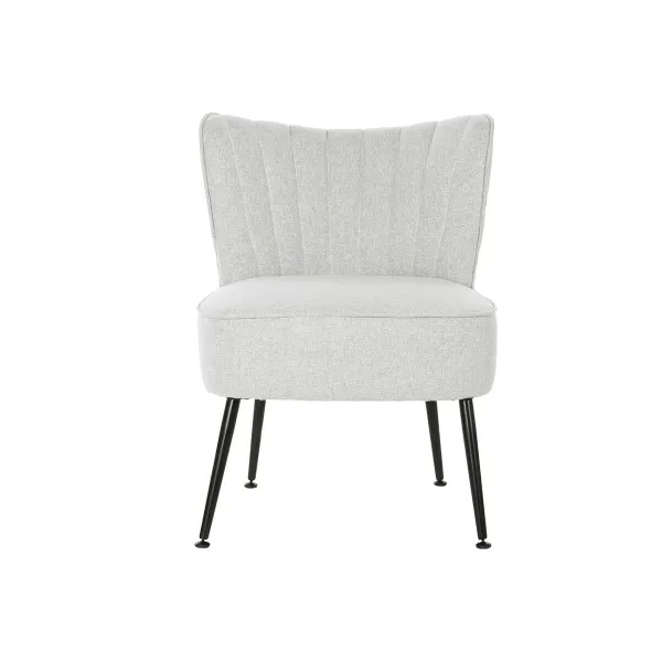 Fotelis DKD Home Decor Juoda Rusvai gelsva Greige Metalinis 55 x 64 x 72,5 cm