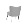 atzveltnes krēsls DKD Home Decor Pelēks Metāls 55 x 64 x 72,5 cm