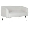 Sohva DKD Home Decor Musta Greige Vaahto Puu Metalli Sametti Scandi 129 x 75 x 73 cm