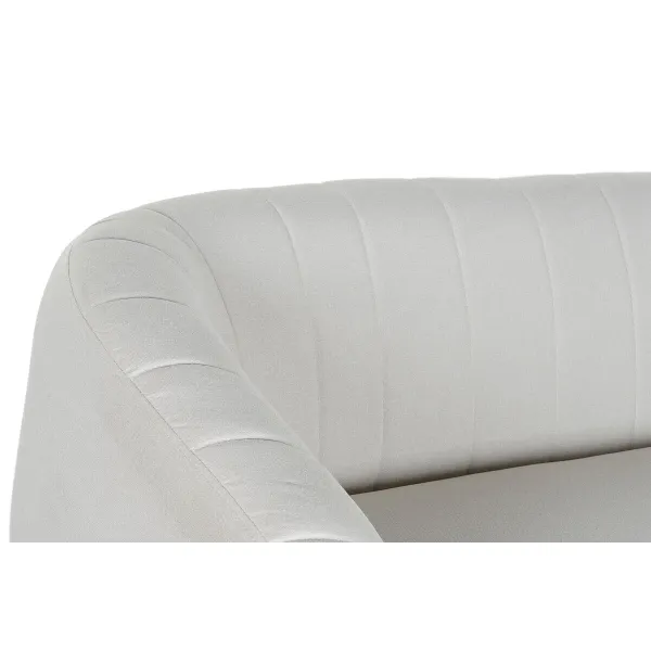 Sofa DKD Home Decor Juoda Greige Porolonas Medžio Metalinis Aksomas Scandi 129 x 75 x 73 cm
