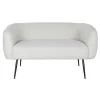 Диван DKD Home Decor Чёрный Greige Поролон Деревянный Металл Велюр Scandi 129 x 75 x 73 cm