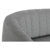 Sohva DKD Home Decor Musta Harmaa Vaahto Puu Metalli Sametti Scandi 129 x 75 x 73 cm