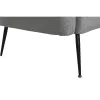 Dīvāns DKD Home Decor Melns Pelēks Putas Koks Metāls Samts Scandi 129 x 75 x 73 cm