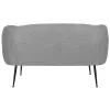 Диван DKD Home Decor Чёрный Серый Поролон Деревянный Металл Велюр Scandi 129 x 75 x 73 cm