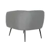 Fotelis DKD Home Decor Juoda Pilka Porolonas Medžio Metalinis 81 x 75 x 73 cm