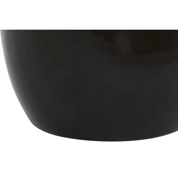 Вспомогательный стол DKD Home Decor Чёрный Позолоченный Металл Стеклянный 59 x 59 x 46 cm
